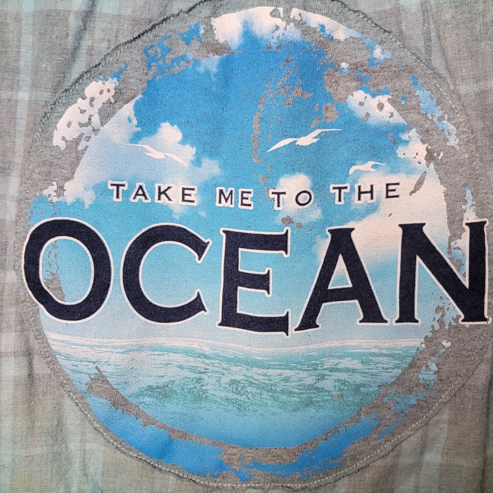 Ocean Custom Dyed Flannel Shirt - Picture 3 of 8